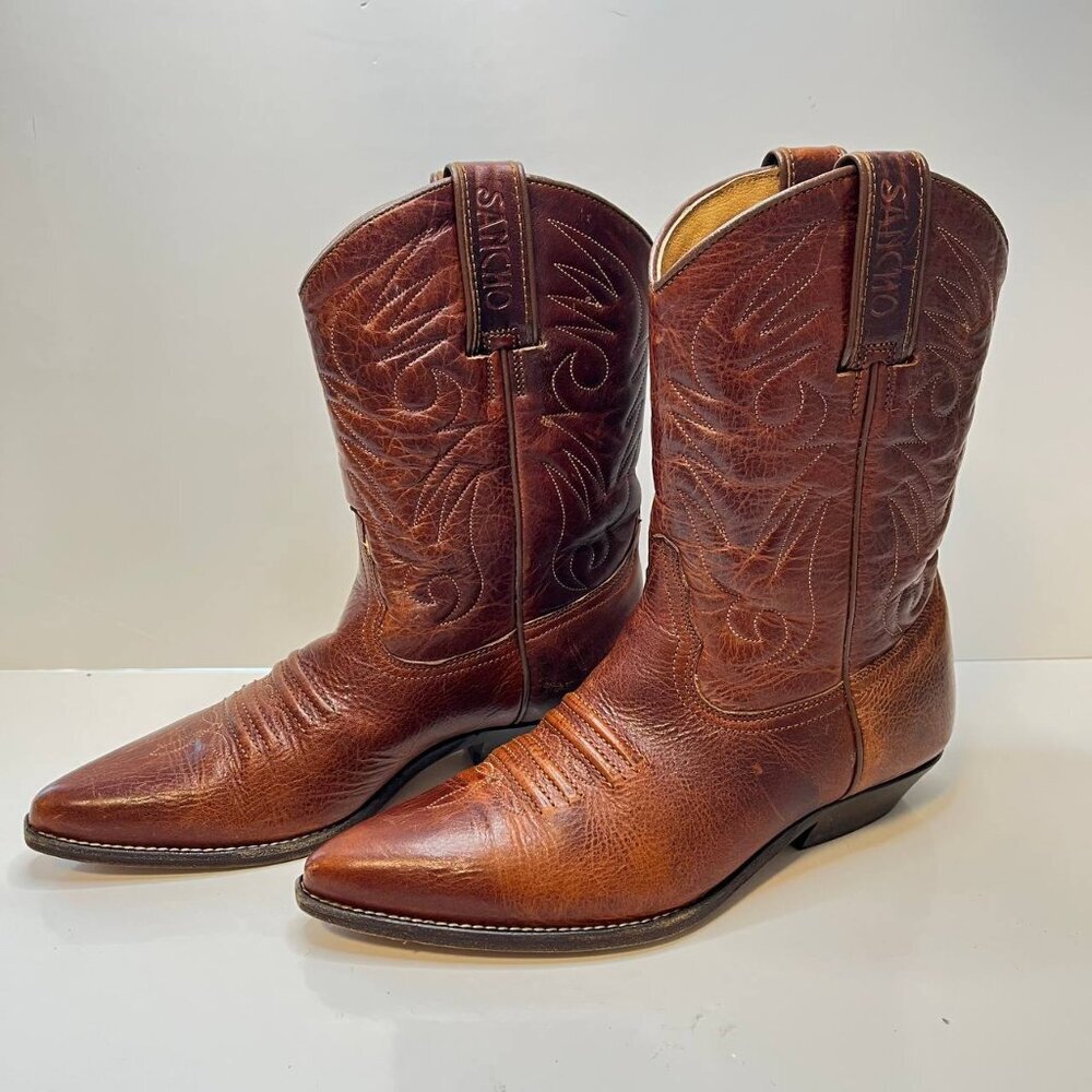 Sancho Premium Leather Cowboy Boots – Made in Spain  US Women’s 6.5